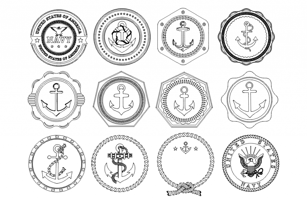 12 Navy Patches – High Quality Bundle – Louisiana Hobby Guy