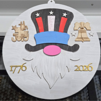 250th 3D USA Gnome Plaque