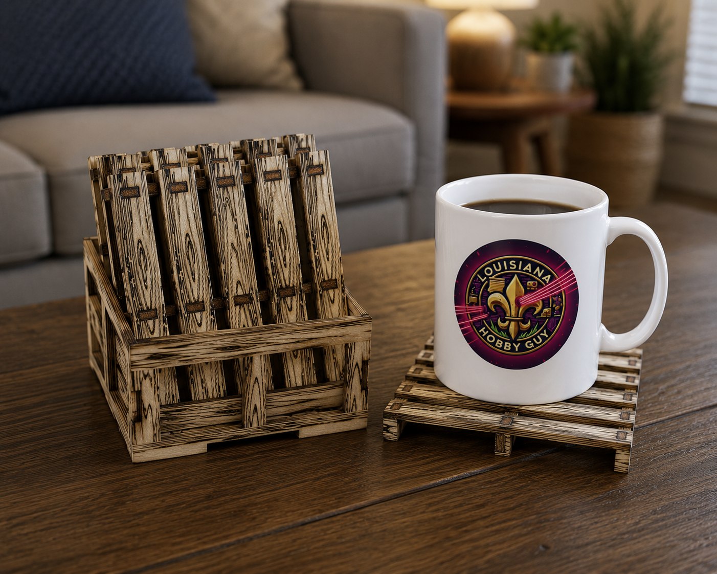Unique Pallet Drink Coasters